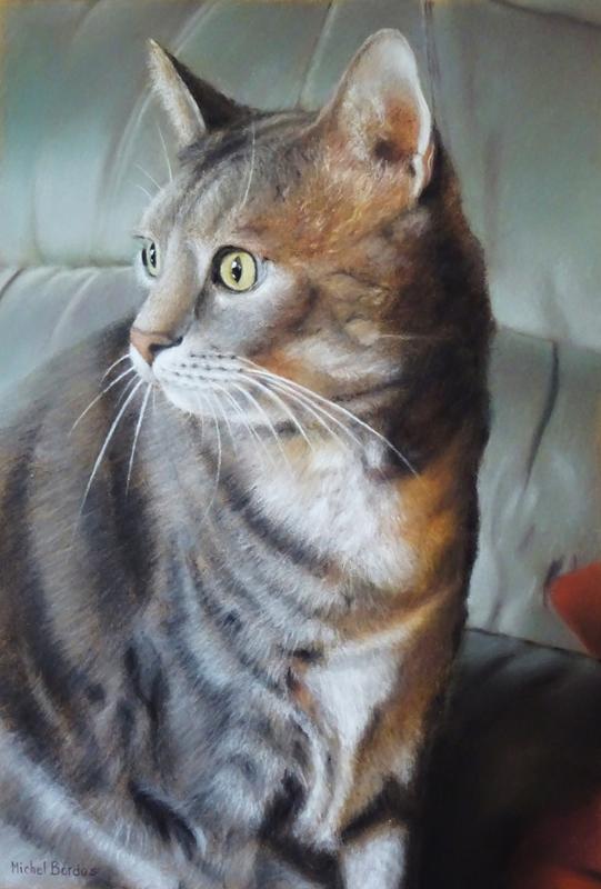Milka II.Pastel sur pastel card.37x25 cm
